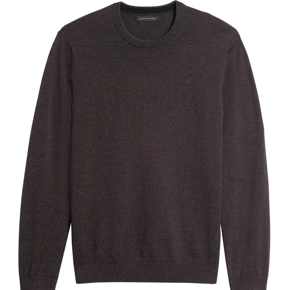 Banana Republic 100% Italian Merino Sweater Cabin Brown Size S